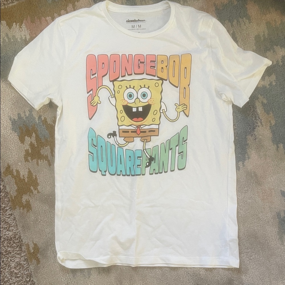 SpongeBob SquarePants Retro Med White T-Shirt
